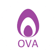 OVA（オーヴァ）のロゴ