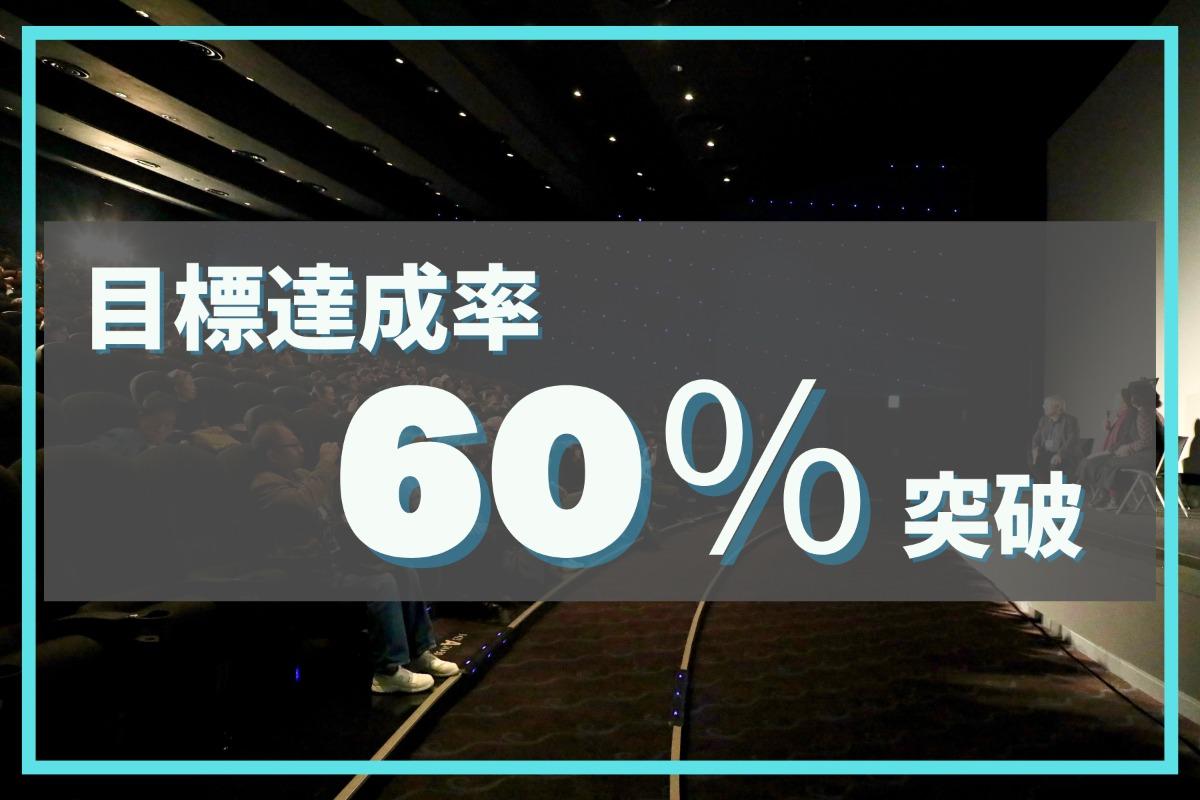 ＼(^^)／【御礼】目標60%達成・支援者数140人突破のメインビジュアル