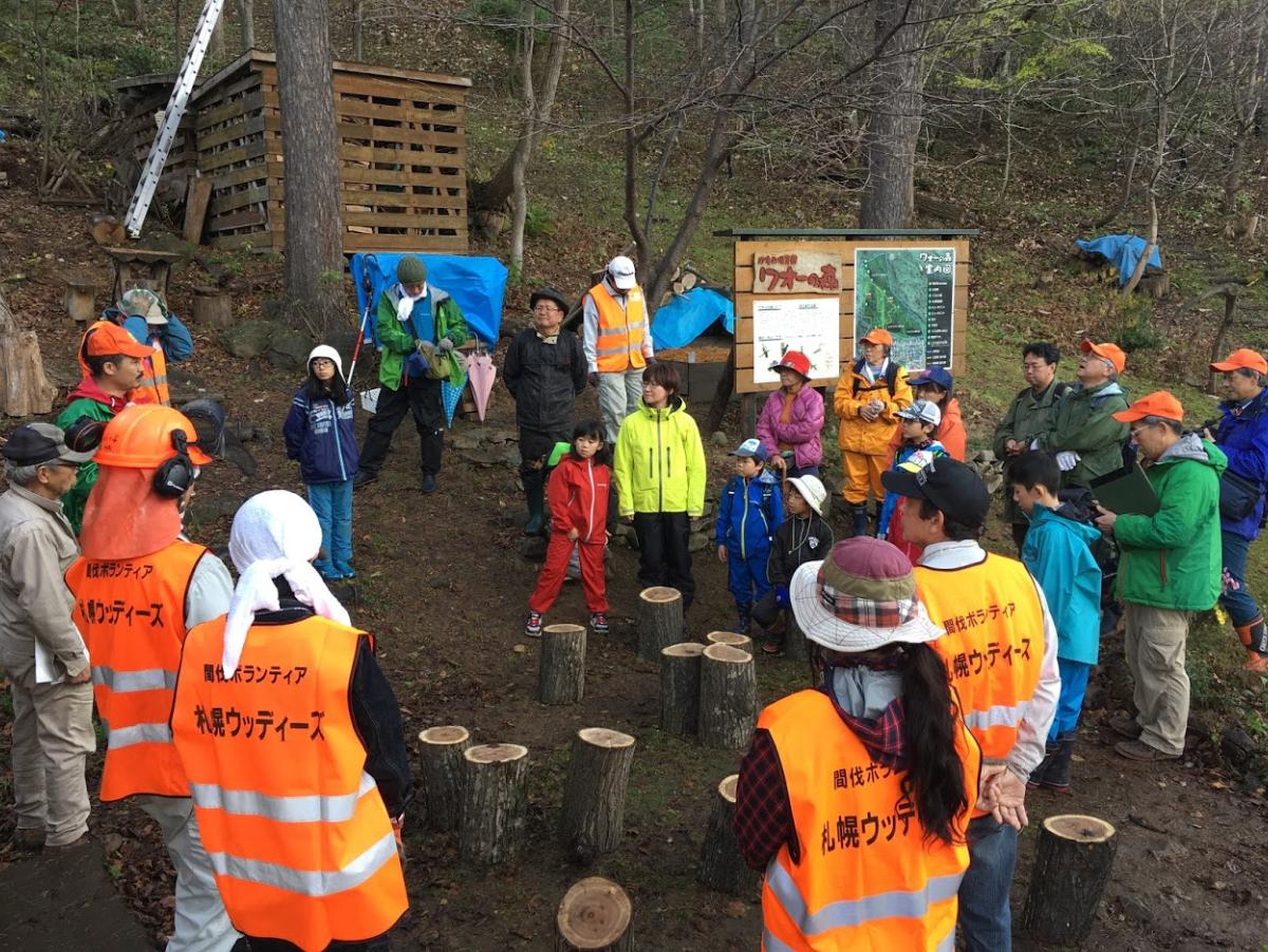 北海道の大自然を守る！「間伐ボランティア 札幌ウッディーズ」　寄付キャンペーン団体紹介 Vol.1のメインビジュアル