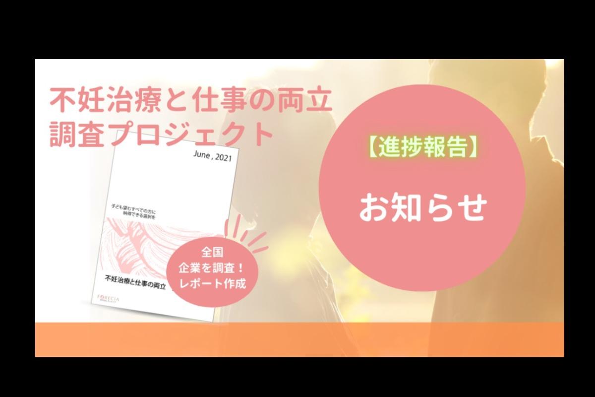不妊治療と仕事の両立調査プロジェクト【ご報告】のメインビジュアル