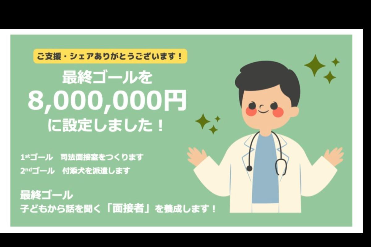 セカンドゴール達成しました。最終ゴールを8,000,000円に設定させていただきます！のメインビジュアル