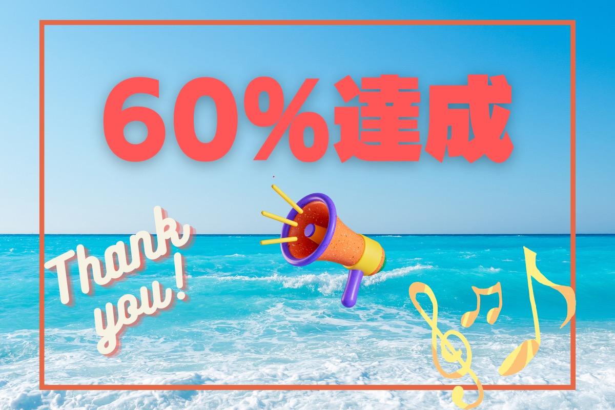 64%達成！あと18名で目標達成です！のメインビジュアル