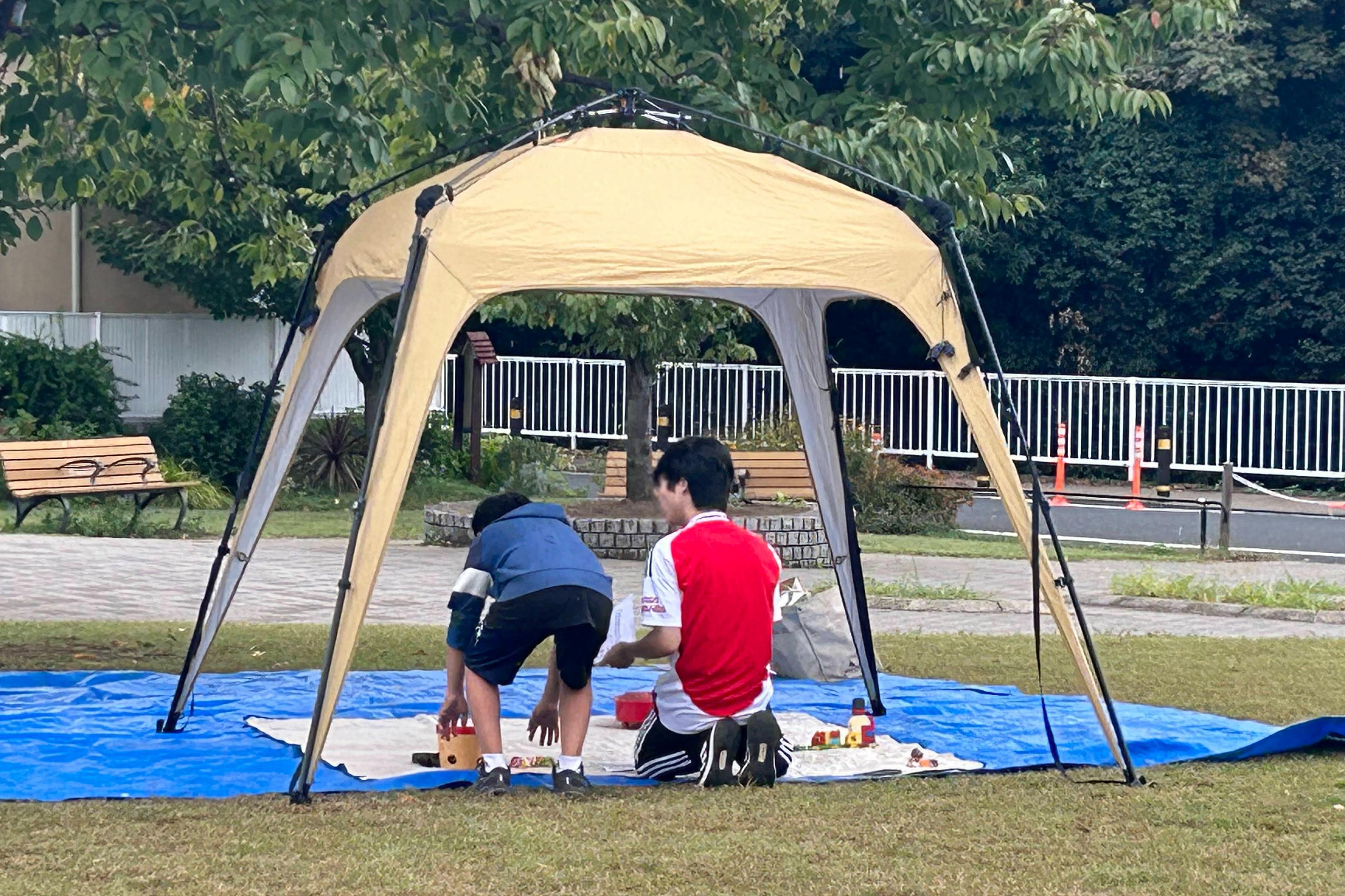 ご支援によりテントを購入しましたのメインビジュアル