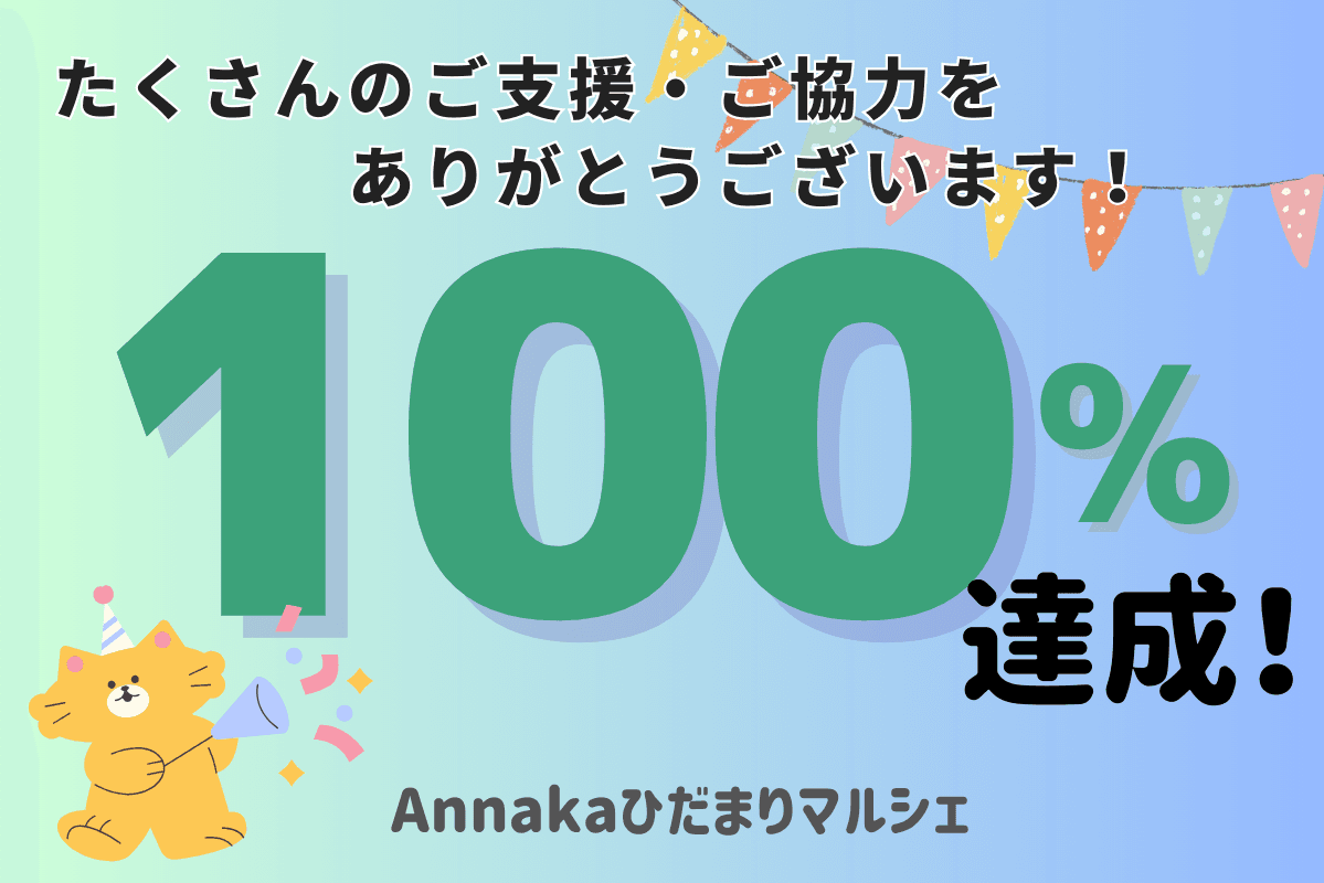 目標金額を達成しました！のメインビジュアル