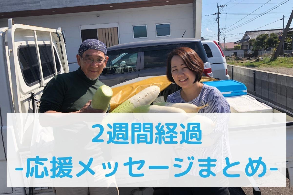 【途中報告】キャンペーンスタートから2週間経ちました！のメインビジュアル