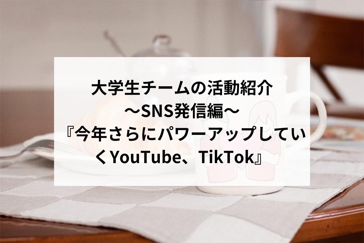 大学生チームの活動紹介〜SNS発信編〜のメインビジュアル