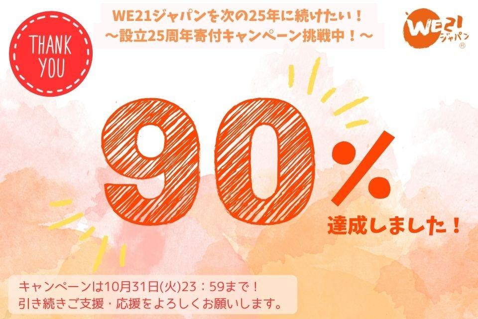 【キャンペーンは本日23時59分まで！いただいたご寄付が、全体目標『120万円』の90％に到達しました！】 Main Visual