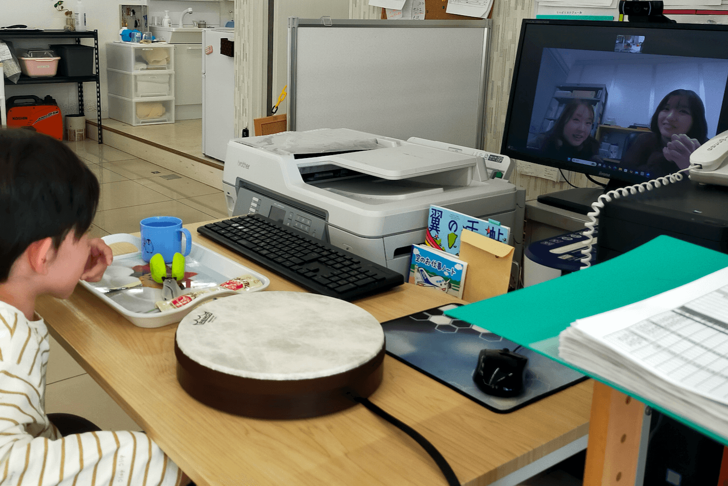 学生との触覚ドラムオンライン交流！のメインビジュアル