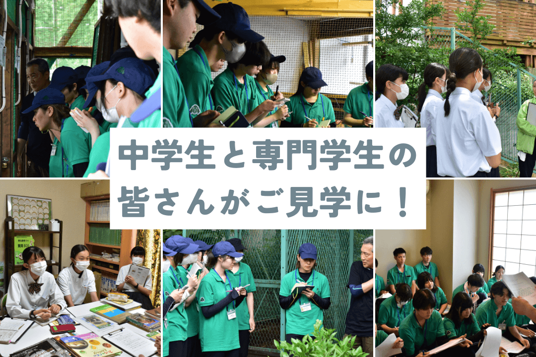 中学生の生徒さんと専門学生の皆さんがご見学に！のメインビジュアル