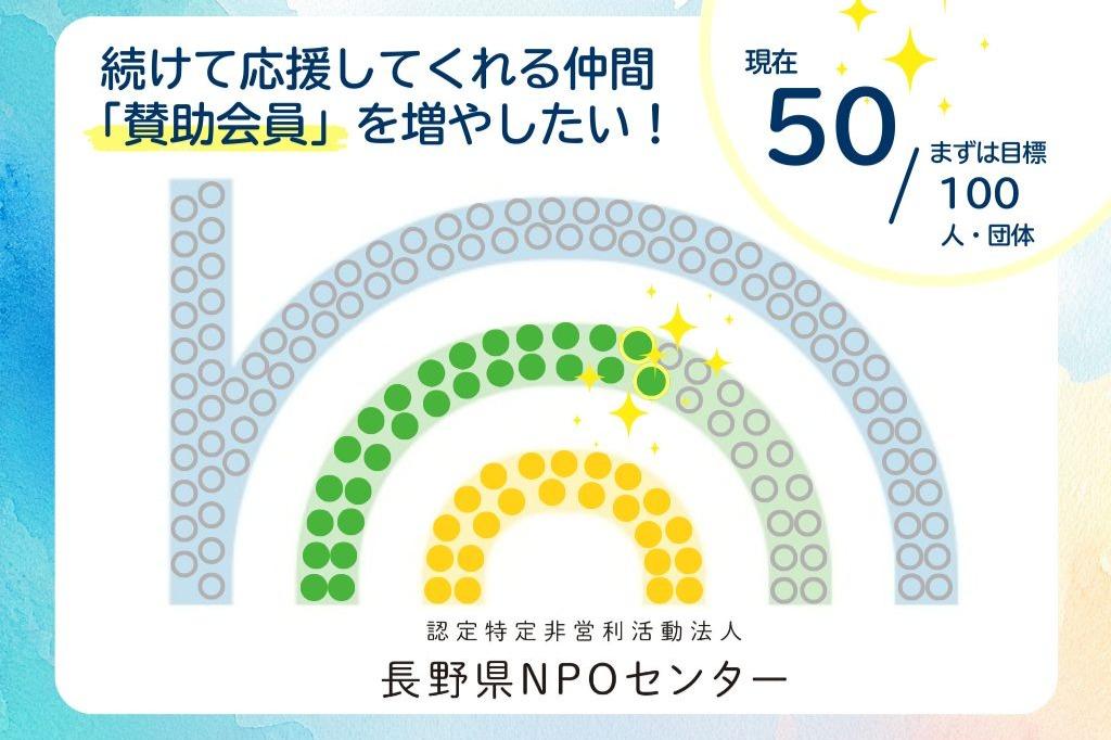 ストレッチゴールに挑戦します＆賛助会員が2人増えました！のメインビジュアル