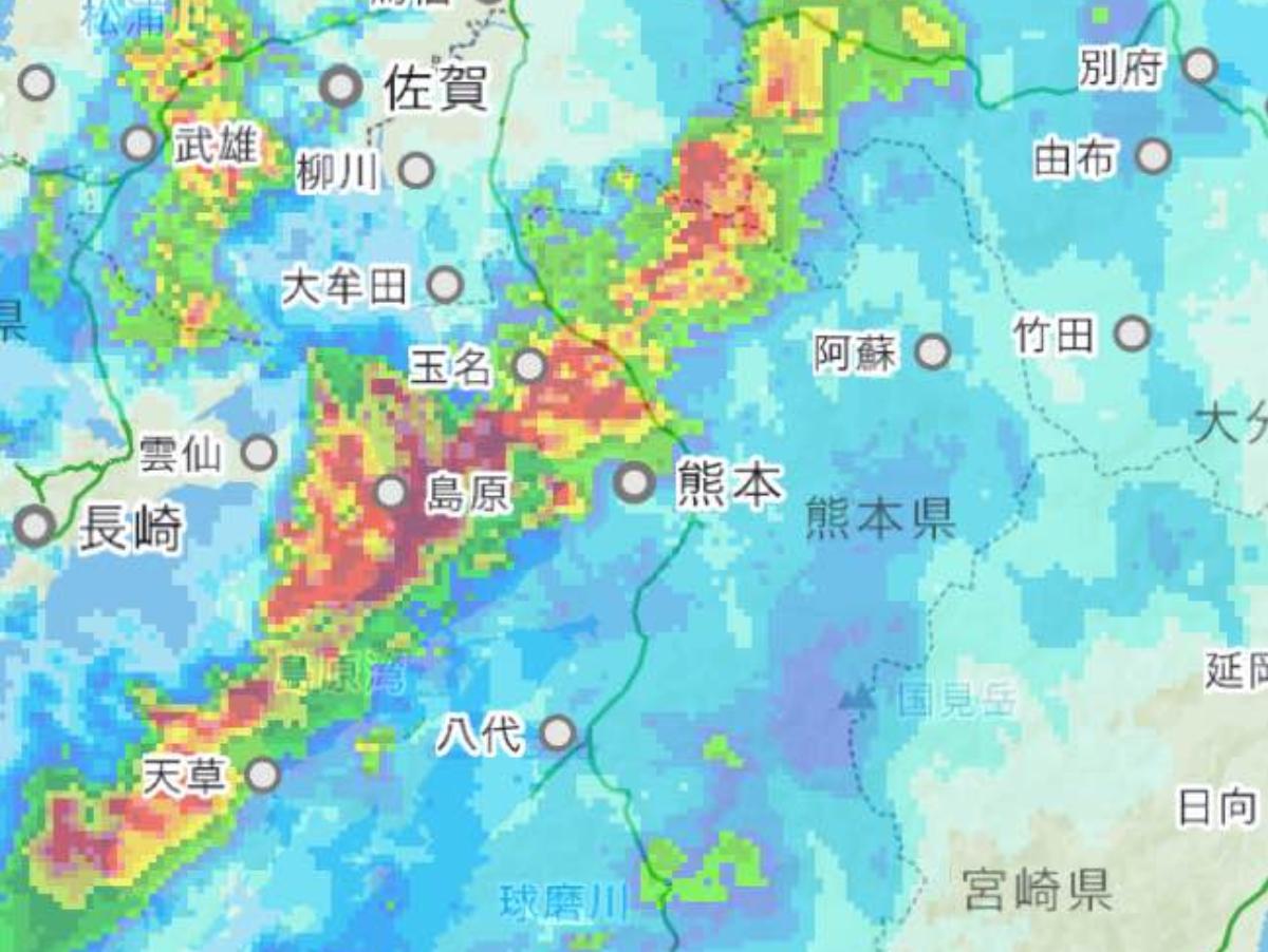 梅雨前線九州熊本停滞中のメインビジュアル