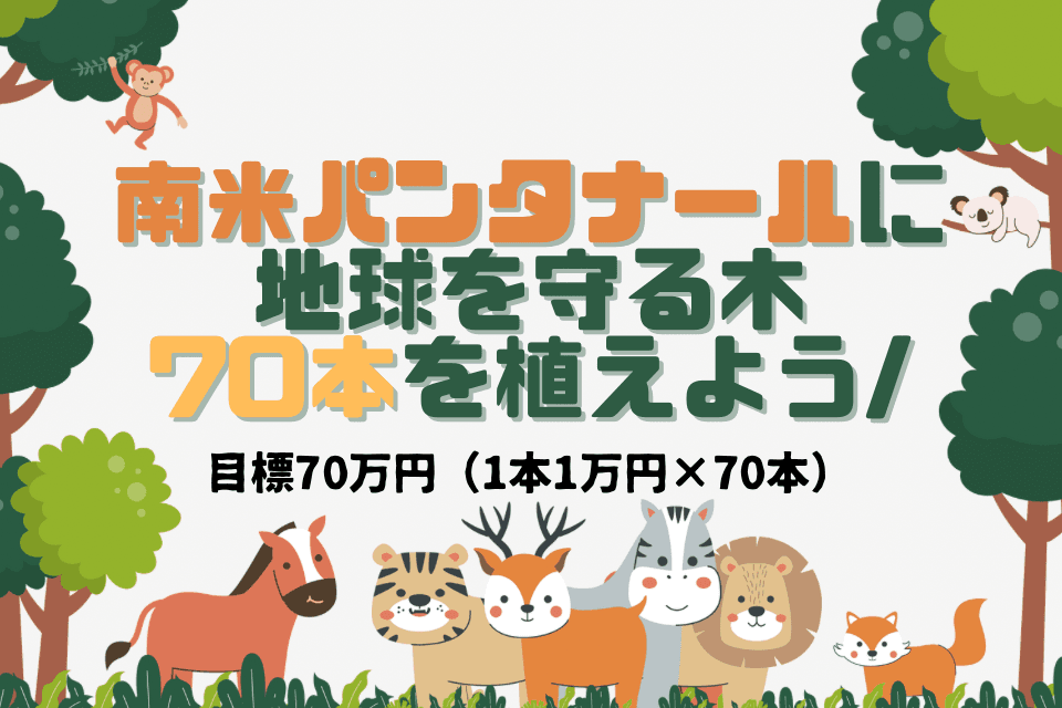 南米パンタナールに地球を守る木 70本を植えよう！の画像