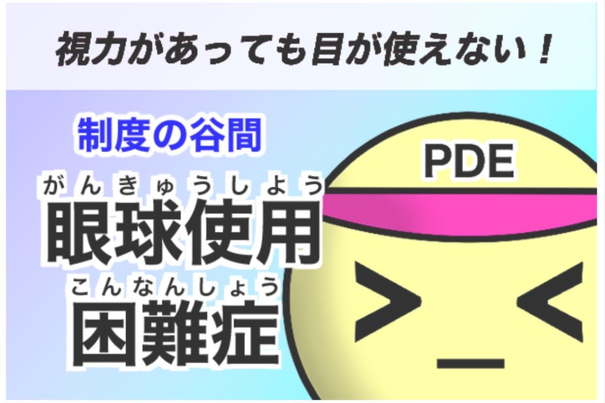 制度の谷間視覚障害　眼球使用困難症にも救済を！の画像