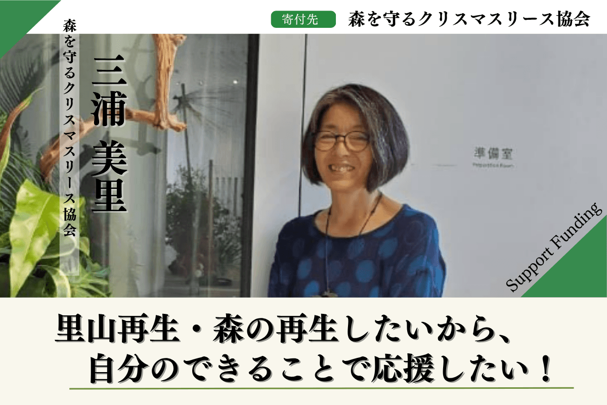 【富士山麓の森応援】森を守るクリスマスリースプロジェクト2026 三浦美里のサポートファンディングページの画像