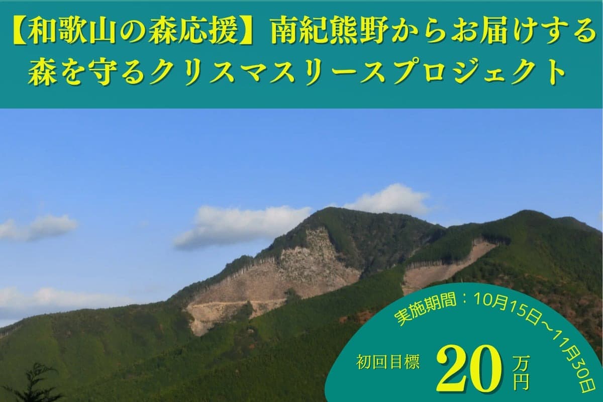 【和歌山の森応援ページ】2026年森を守るクリスマスリースプロジェクトを和歌山サテライトチームが熊野古道中辺路の森から応援の画像