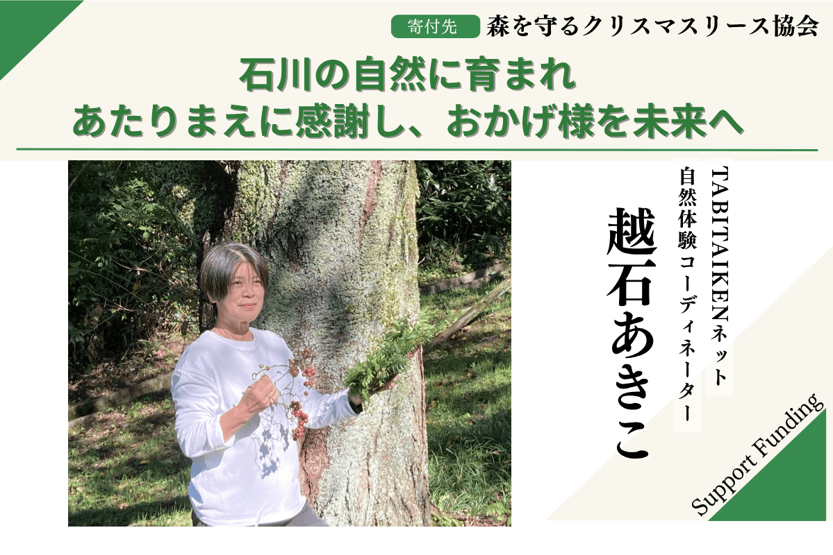 【石川の森応援ページ】子どもたちに豊かな森を残したい！能登・金沢・加賀からお届けします！のサポートページです。の画像