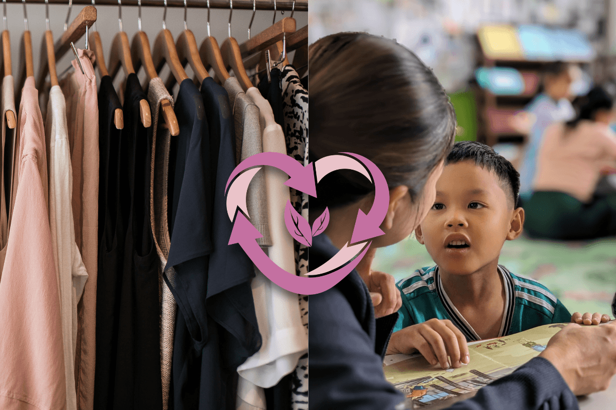 あなたの服が、子どもたちの「読めた」に変わりました Image