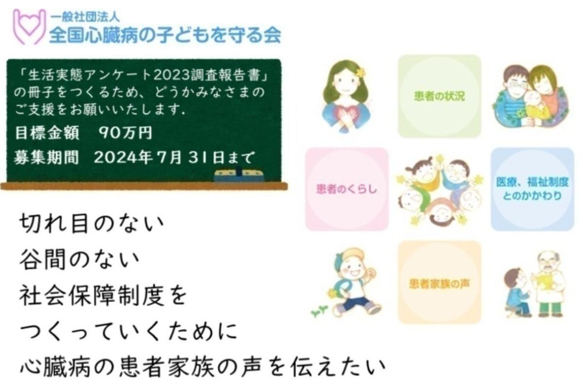 「生活実態アンケート2023調査報告書」を発行して、心臓病児者の声を伝えたいの画像