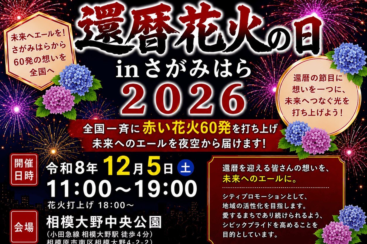 還暦花火の日inさがみはら2026寄付のお願いの画像