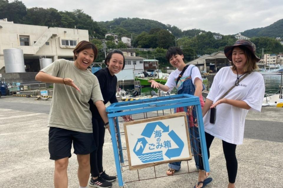 海のごみ箱設置プロジェクトのメインビジュアル