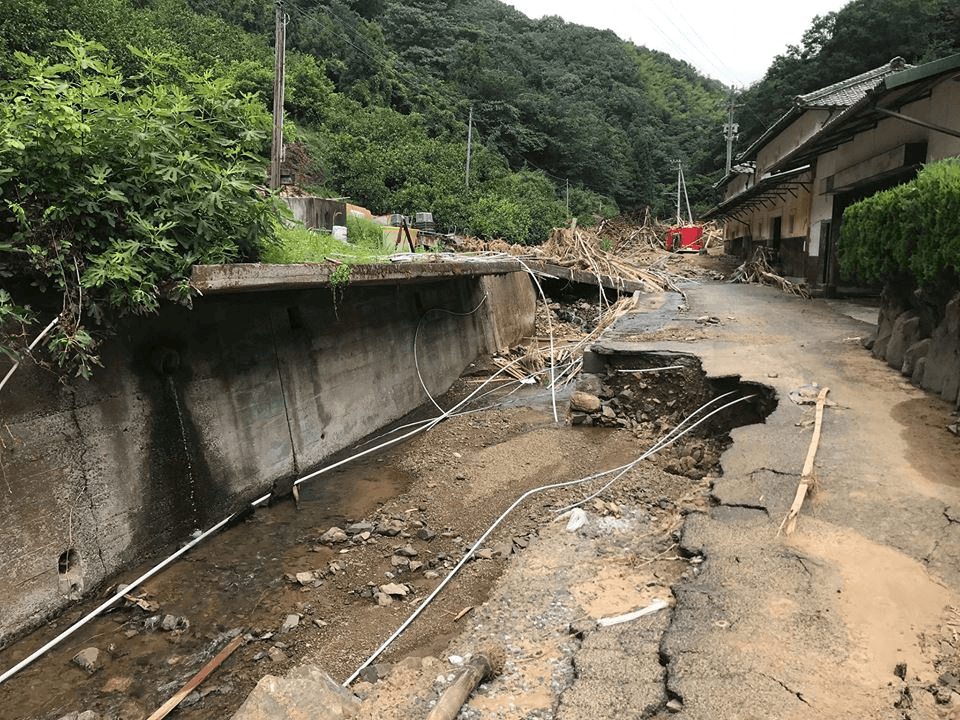 西日本豪雨災害復興支援活動（愛媛県宇和島市）のメインビジュアル