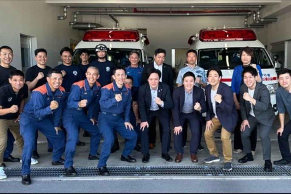 官民連携型救急搬送システムの社会実装事業のメインビジュアル