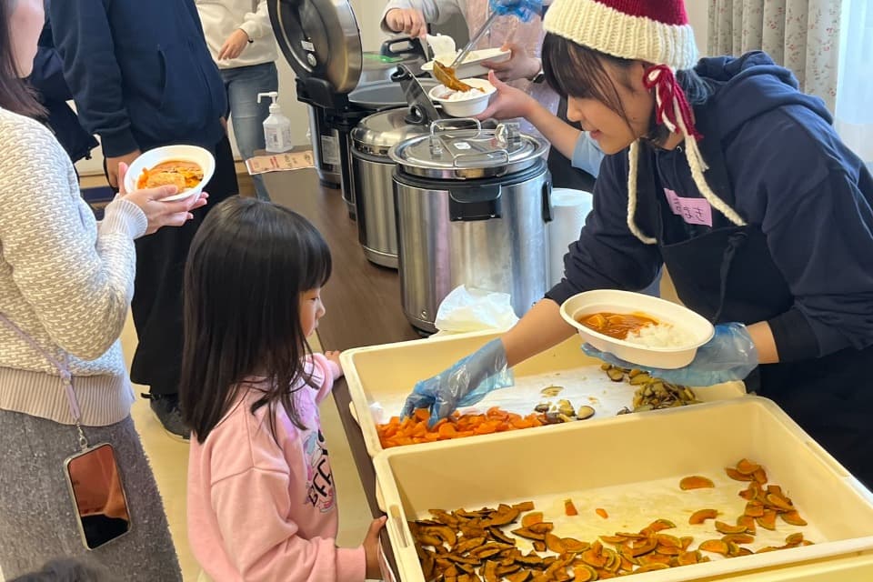 にしいず子ども食堂のメインビジュアル