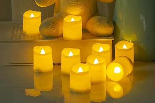 LEDキャンドルを24個灯すことができますの画像