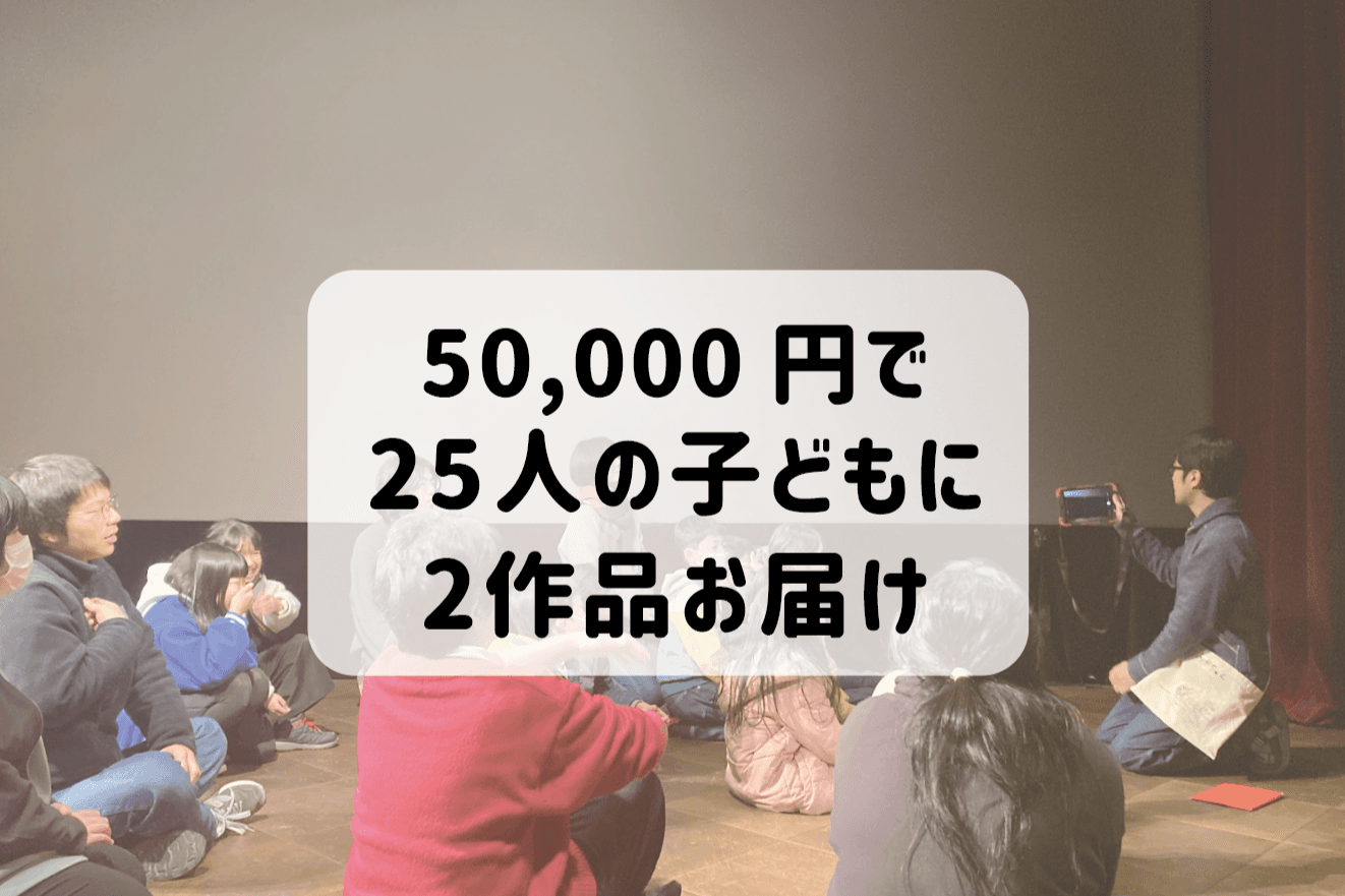 子どもたちのべ25人に2作品の映画と映画制作の機会を届けることができますの画像