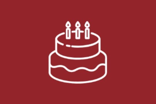 クリスマスケーキを1家庭に届けるの画像
