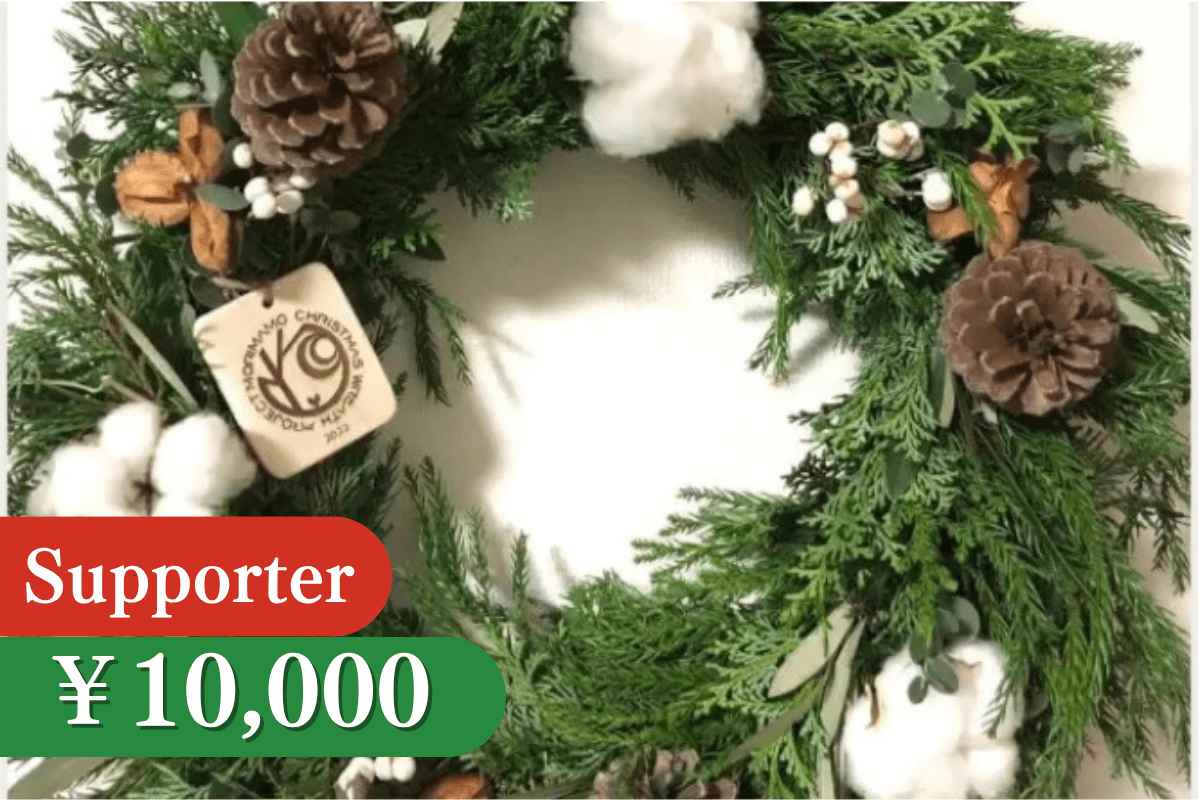 すぐ飾れる森を守るクリスマスリース(完成品)限定30の画像