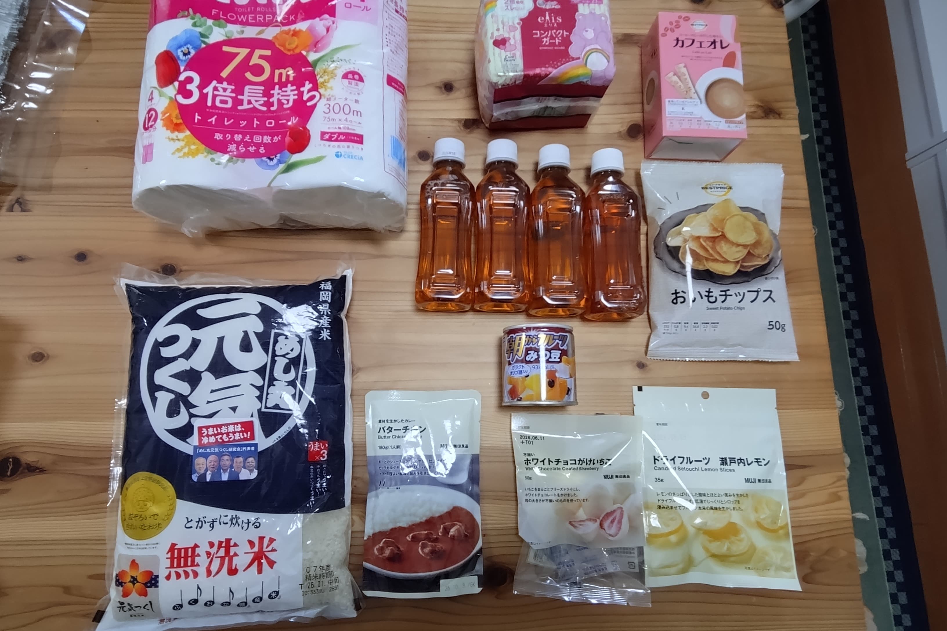 フードバンクと連携した食料支援1回分の画像