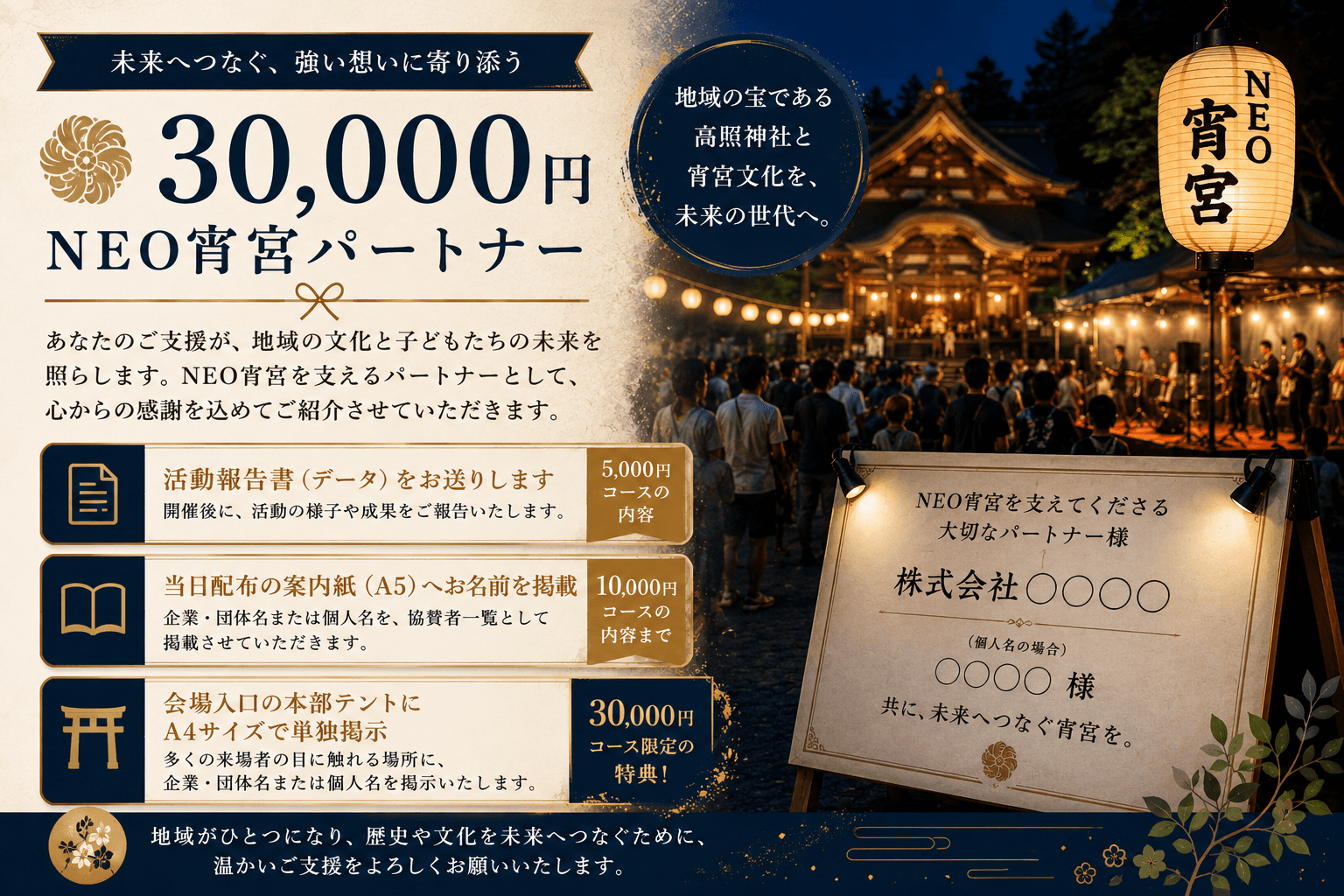 30,000円|未来へつなぐパートナーコースの画像