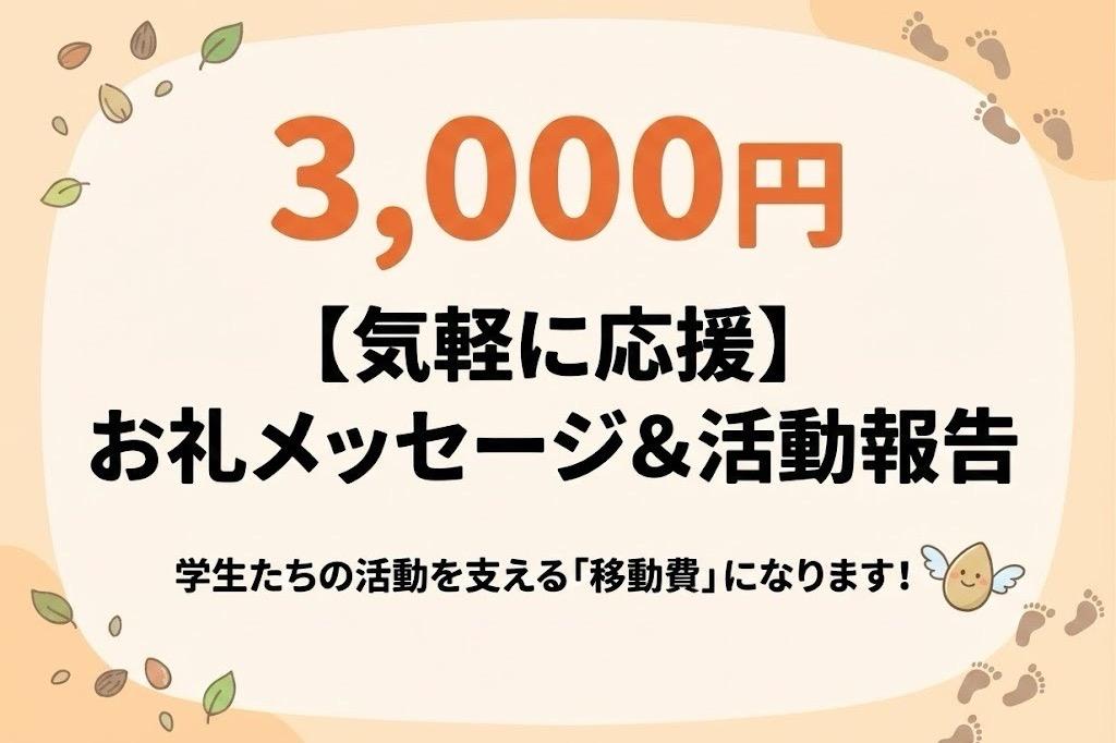 【気軽に応援】お礼メッセージ&活動報告の画像