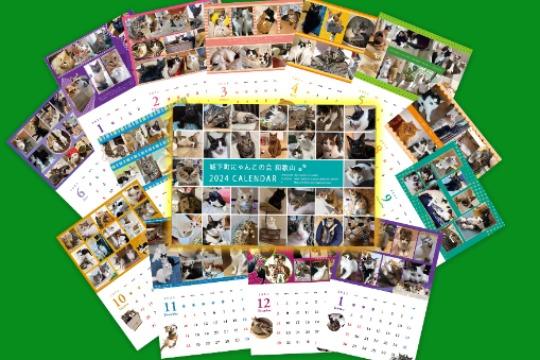 2024年 TNHomeで幸せになった元保護猫たちのカレンダー1部の画像