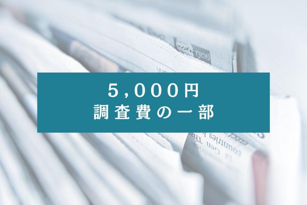 5000円の寄付でできることの画像