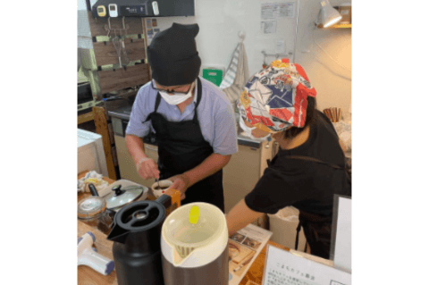 こまちカフェまたはこよりどうカフェで2か月インターンができる権の画像