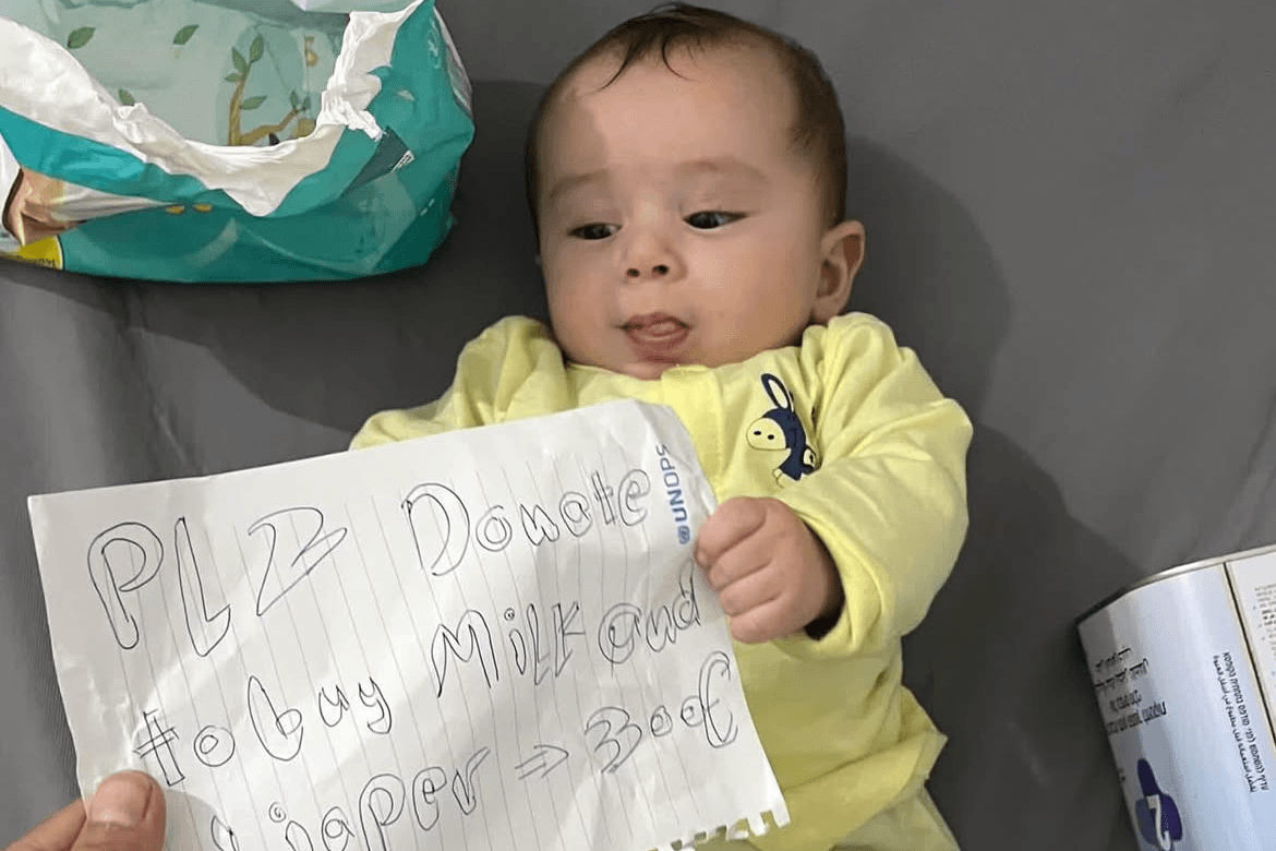 ナジー君への支援の画像