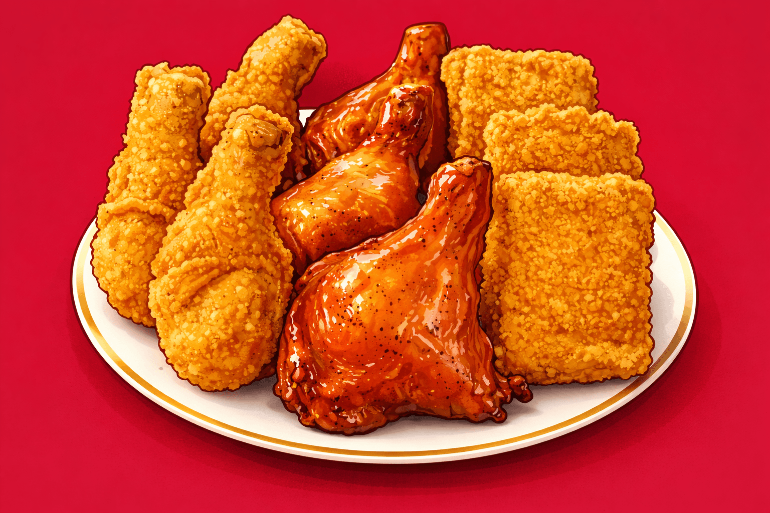 子どもが大好きなチキンのパーティーセット 1セットの画像