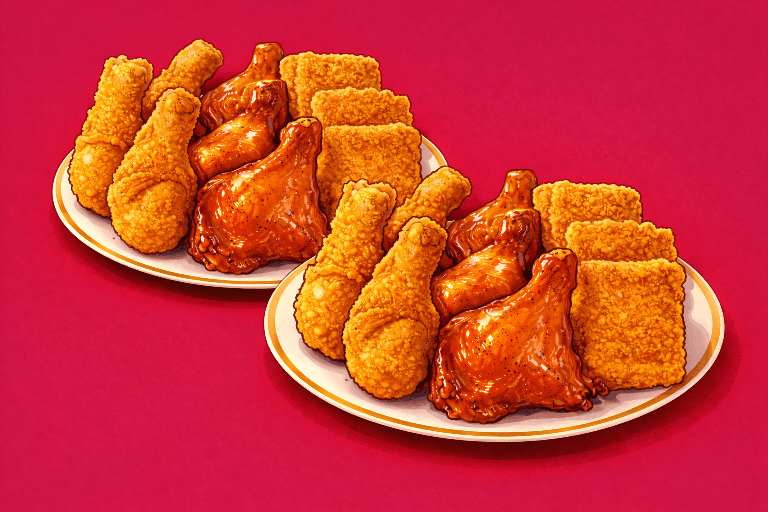 子どもが大好きなチキンのパーティーセット 2セットの画像