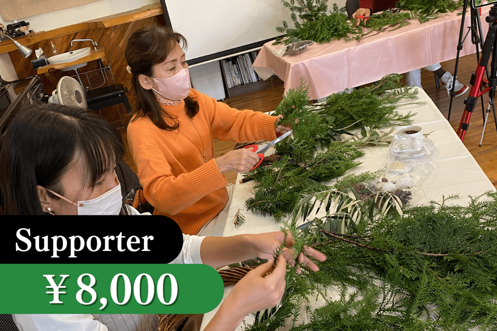 森の守るクリスマスリースキット一式の画像