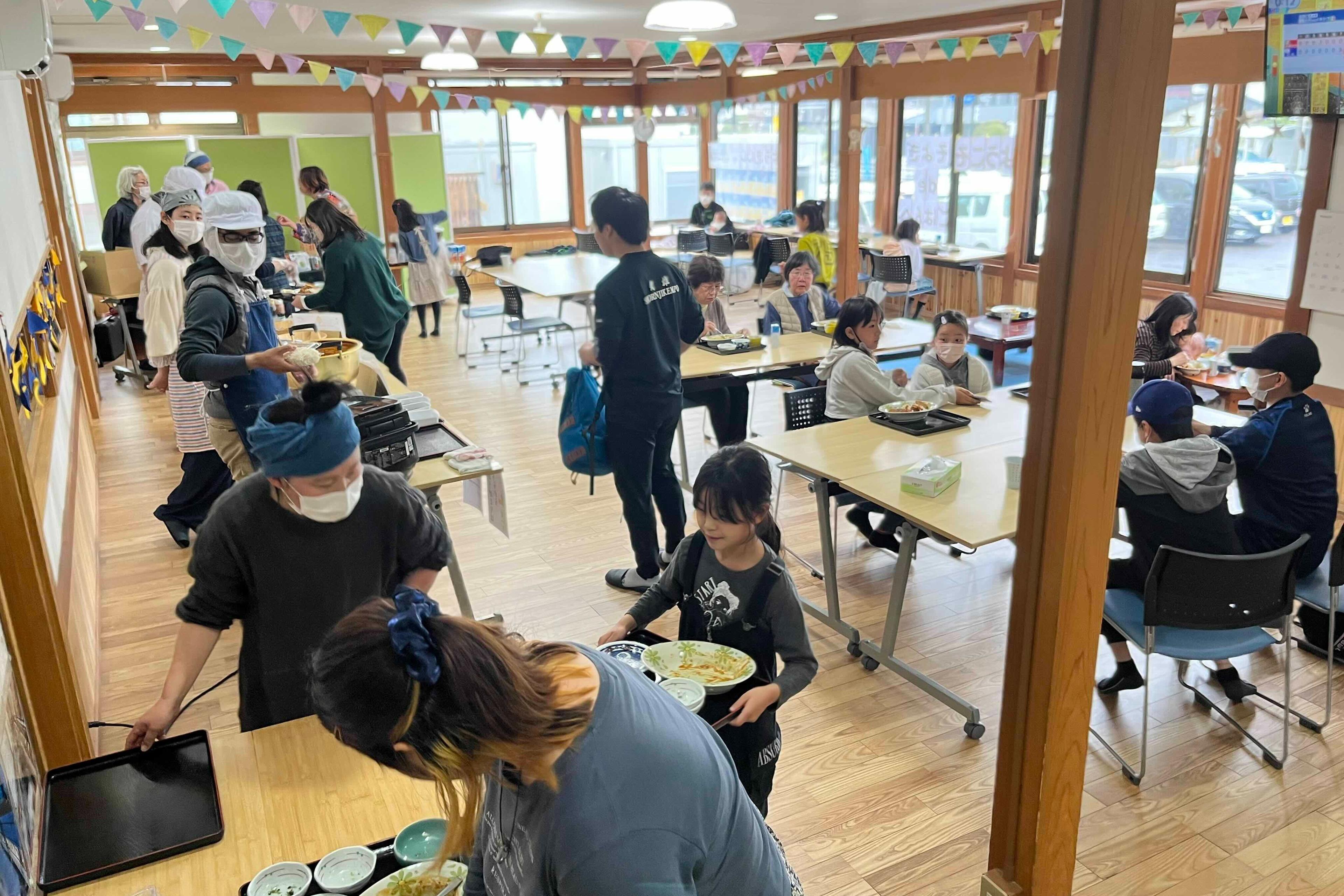 例)地域食堂で20人分の食事が提供できます。の画像