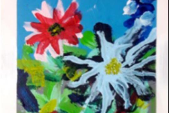 【イランの障害児の子どもたちの絵とイスラムカレンダーをお届けするコース】の画像
