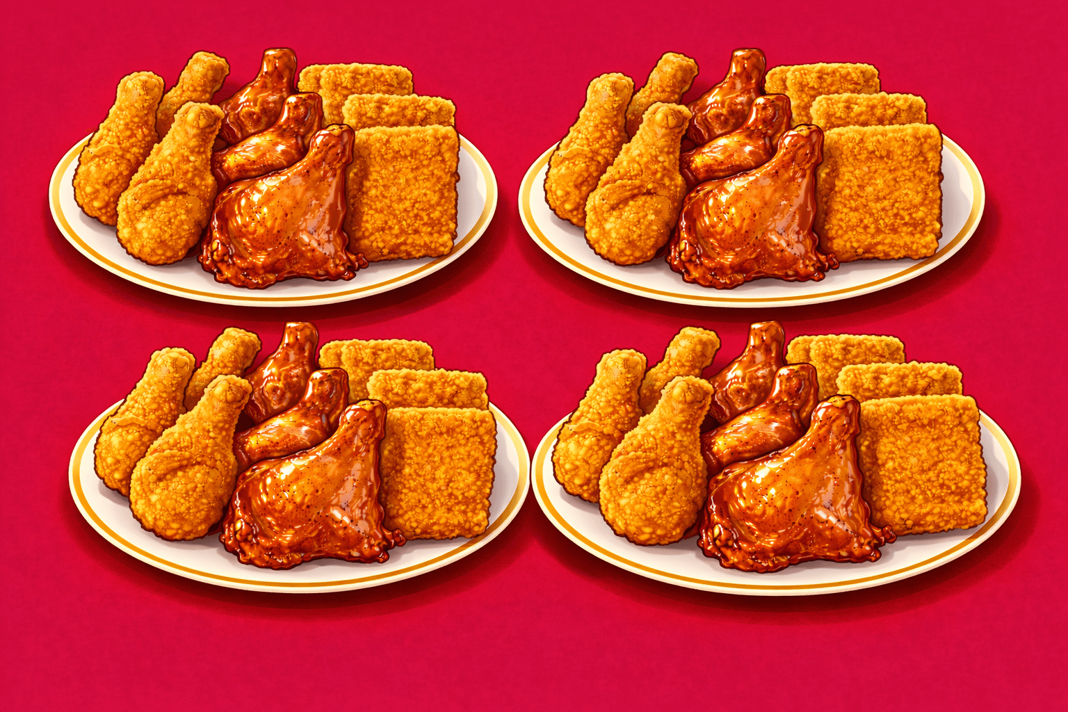 子どもが大好きなチキンのパーティーセット 4セットの画像