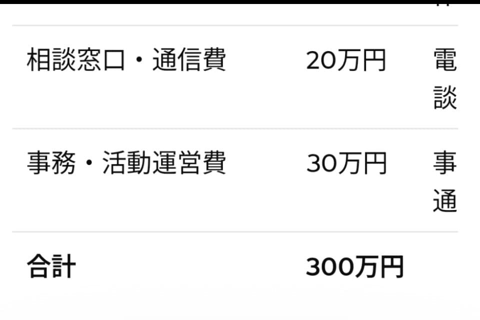 支援金の使い道の画像