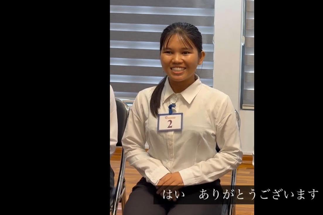 4月に来日予定の介護福祉士候補生の面接風景①のメインビジュアル