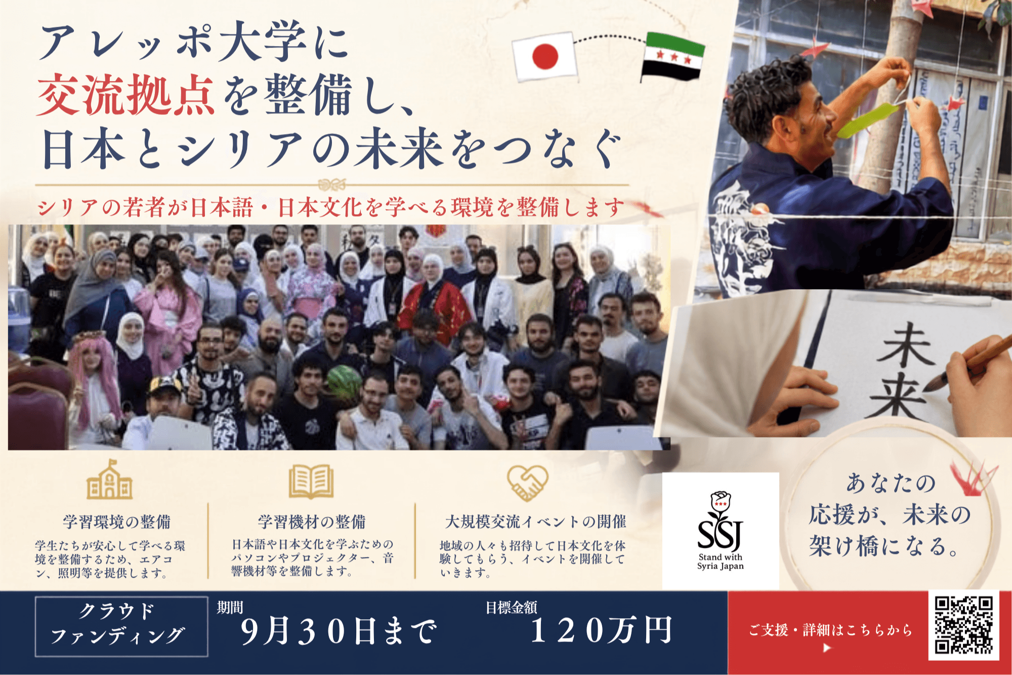 アレッポ大学に、日本とシリアの未来をつなぐ交流拠点をの画像