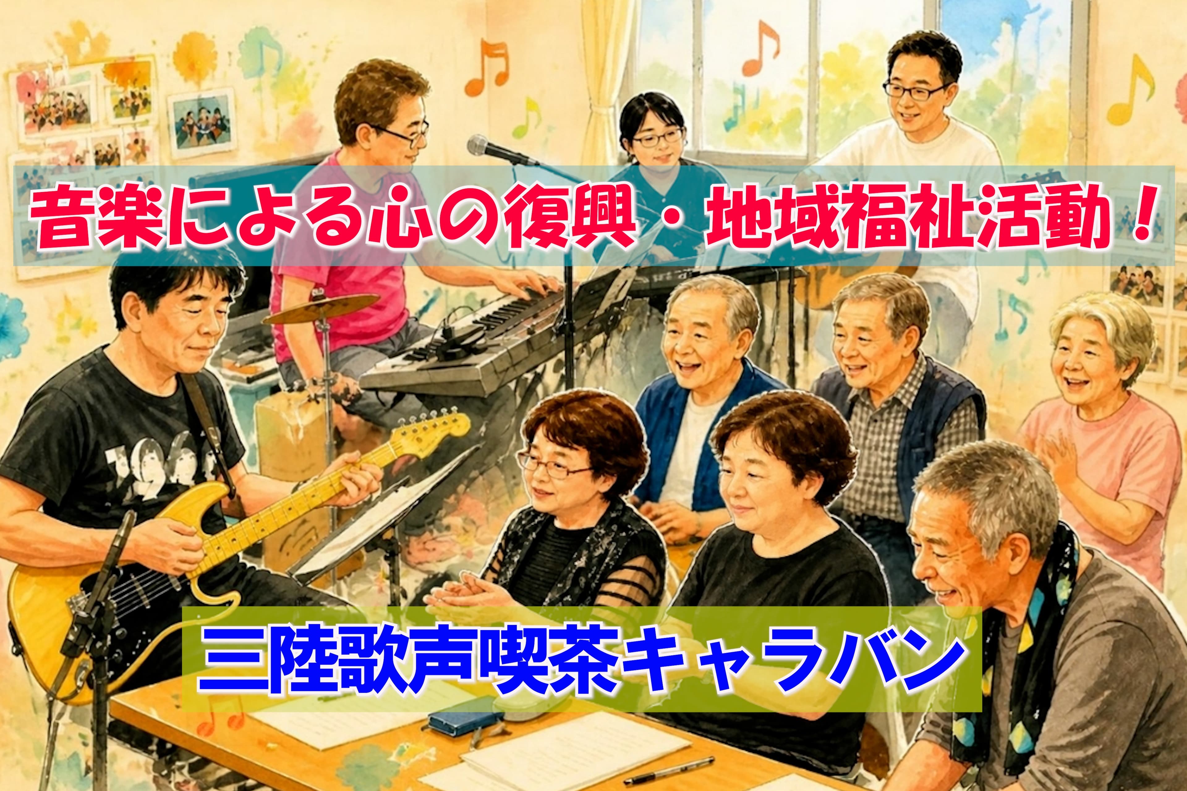 東北岩手で『音楽による心の復興・地域福祉活動』を引き続き開催していきたい!!の画像